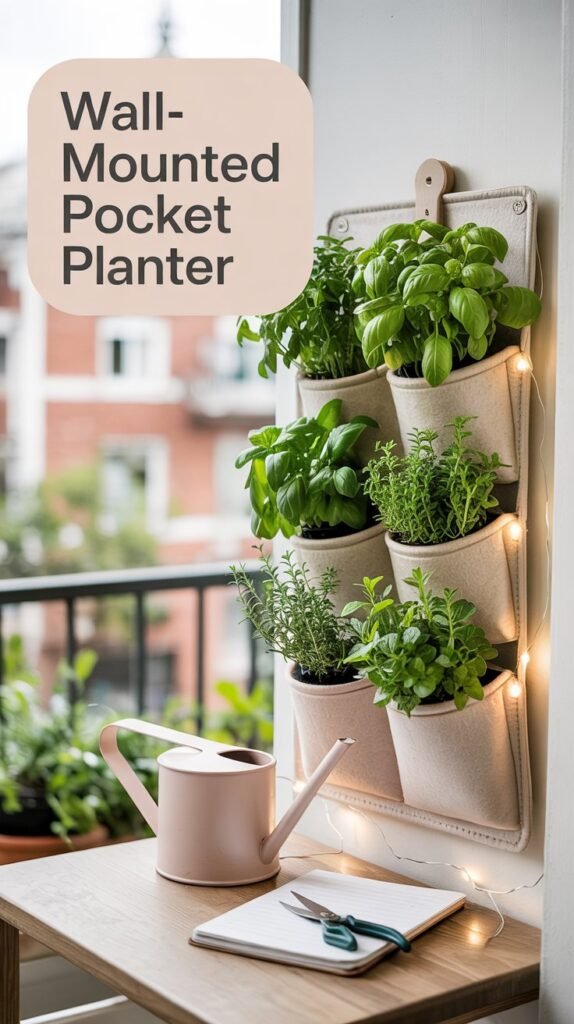 Build a wall-mounted pocket planter to grow herbs & greens in tiny spaces. Easy DIY, lightweight materials, step-by-step plans and tips for beginners. Start now