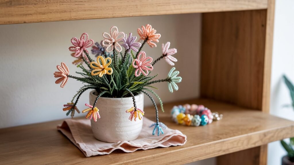 How to Make a Beaded Daisy Flower Plant (DIY Guide for Beginners ...