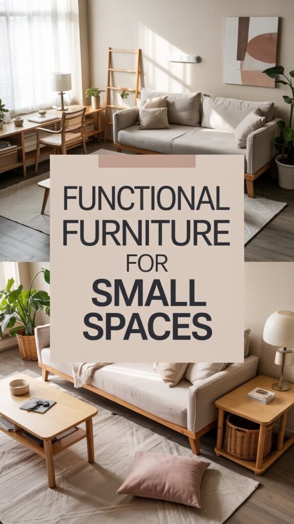 Smart multi-use furniture to maximize small spaces: sofa beds, vertical storage, foldaway desks and transformable pieces for stylish, clutter-free living.