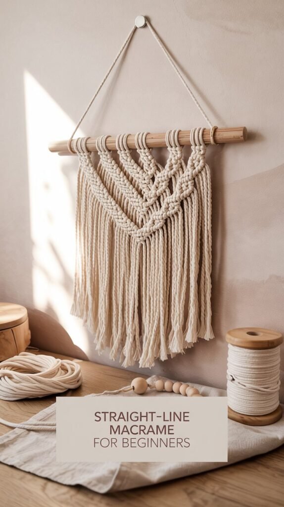 Learn straight-line macrame for beginners: easy knots, clean designs, step-by-step mini project and pro tips to make stylish wall hangings fast. Begin now!!